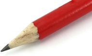 Lyijykynä Pencil Godiva, punainen liikelahja logopainatuksella