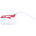 Matkatavarätiketti Luggage Tag Mufix, punainen liikelahja logopainatuksella