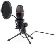 Mikrofoni Condenser Microphone Densha, musta liikelahja logopainatuksella