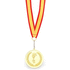 Mitali Medal Corum, kultainen, espanjan-lippu liikelahja logopainatuksella
