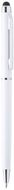 Monikäyttöinen kuulakynä Stylus Touch Ball Pen Alfil, valkoinen liikelahja logopainatuksella