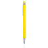 Monikäyttöinen kuulakynä Stylus Touch Ball Pen Balki, keltainen liikelahja logopainatuksella
