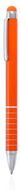 Monikäyttöinen kuulakynä Stylus Touch Ball Pen Balki, sininen, oranssi liikelahja logopainatuksella