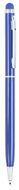 Monikäyttöinen kuulakynä Stylus Touch Ball Pen Byzar, sininen liikelahja logopainatuksella