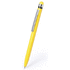 Monikäyttöinen kuulakynä Stylus Touch Ball Pen Haspor, keltainen liikelahja logopainatuksella