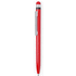 Monikäyttöinen kuulakynä Stylus Touch Ball Pen Haspor, punainen liikelahja logopainatuksella