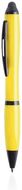 Monikäyttöinen kuulakynä Stylus Touch Ball Pen Lombys, keltainen liikelahja logopainatuksella