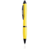 Monikäyttöinen kuulakynä Stylus Touch Ball Pen Lombys, keltainen liikelahja logopainatuksella