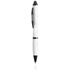Monikäyttöinen kuulakynä Stylus Touch Ball Pen Lombys, valkoinen liikelahja logopainatuksella