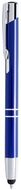 Monikäyttöinen kuulakynä Stylus Touch Ball Pen Mitch, sininen liikelahja logopainatuksella