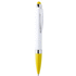 Monikäyttöinen kuulakynä Stylus Touch Ball Pen Monds, keltainen liikelahja logopainatuksella