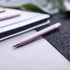 Monikäyttöinen kuulakynä Stylus Touch Ball Pen Mulent, valkoinen liikelahja logopainatuksella