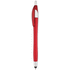 Monikäyttöinen kuulakynä Stylus Touch Ball Pen Naitel, punainen liikelahja logopainatuksella
