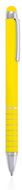 Monikäyttöinen kuulakynä Stylus Touch Ball Pen Nilf, keltainen liikelahja logopainatuksella