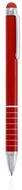 Monikäyttöinen kuulakynä Stylus Touch Ball Pen Nilf, punainen liikelahja logopainatuksella