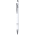Monikäyttöinen kuulakynä Stylus Touch Ball Pen Parlex, valkoinen liikelahja logopainatuksella