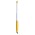Monikäyttöinen kuulakynä Stylus Touch Ball Pen Rulets, keltainen liikelahja logopainatuksella