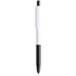 Monikäyttöinen kuulakynä Stylus Touch Ball Pen Rulets, musta liikelahja logopainatuksella