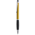 Monikäyttöinen kuulakynä Stylus Touch Ball Pen Sagur, keltainen liikelahja logopainatuksella