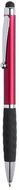 Monikäyttöinen kuulakynä Stylus Touch Ball Pen Sagur, punainen liikelahja logopainatuksella