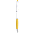 Monikäyttöinen kuulakynä Stylus Touch Ball Pen Sagurwhite, keltainen liikelahja logopainatuksella