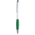 Monikäyttöinen kuulakynä Stylus Touch Ball Pen Sagurwhite, vihreä liikelahja logopainatuksella