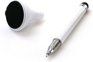 Monikäyttöinen kuulakynä Stylus Touch Ball Pen Siria, valkoinen liikelahja logopainatuksella