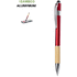 Monikäyttöinen osoitinkynä Stylus Touch Ball Pen Berget, punainen liikelahja logopainatuksella