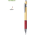 Monikäyttöinen osoitinkynä Stylus Touch Ball Pen Filipo, punainen liikelahja logopainatuksella