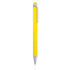 Monikäyttöinen kuulakynä Stylus Touch Ball Pen Nilf, keltainen liikelahja logopainatuksella