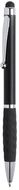 Monikäyttöinen kuulakynä Stylus Touch Ball Pen Sagur, musta liikelahja logopainatuksella