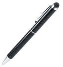 Monikäyttöinen kuulakynä Stylus Touch Ball Pen Salend, musta liikelahja logopainatuksella
