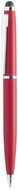 Monikäyttöinen kuulakynä Stylus Touch Ball Pen Walik, punainen liikelahja logopainatuksella
