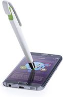 Monikäyttöinen kuulakynä Stylus Touch Ball Pen Zalem, vaaleanvihreä liikelahja logopainatuksella