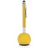 Monikäyttöinen kuulakynä alustalla Stylus Touch Ball Pen Alzar, keltainen liikelahja logopainatuksella