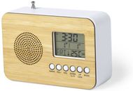 Monikäyttöinen radio Radio Alarm Clock Tulax liikelahja logopainatuksella