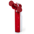 Monikäyttöinen tuuletin Vaporizer Fan Hendry, punainen liikelahja logopainatuksella