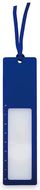 Monitoimiviivain Ruler Magnifier Bookmark Okam, sininen liikelahja logopainatuksella
