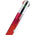 Monivärinen kuulakynä Pen Multifour, punainen liikelahja logopainatuksella