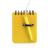 Muistilehtiö Mini Notebook Duxo, keltainen liikelahja logopainatuksella