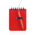 Muistilehtiö Mini Notebook Duxo, punainen lisäkuva 4