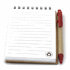 Muistilehtiö Notebook Ecocard, punainen lisäkuva 3