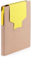 Muistilehtiö Sticky Notepad Cravis, keltainen liikelahja logopainatuksella