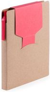 Muistilehtiö Sticky Notepad Cravis, punainen liikelahja logopainatuksella