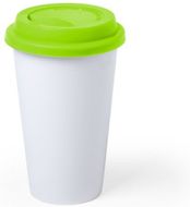 Muki Cup Keylor, vaaleanvihreä liikelahja logopainatuksella