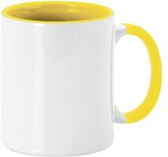 Muki Sublimation Mug Harnet, keltainen liikelahja logopainatuksella