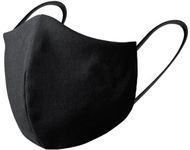 Muovivarusteet Reusable Hygienic Mask Plexcom, musta liikelahja logopainatuksella