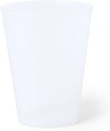 Murtumaton lasi Cup Ginbert, läpinäkyvä liikelahja logopainatuksella