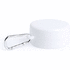 Murtumaton lasi Foldable Cup Berty, valkoinen liikelahja logopainatuksella