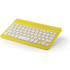 Näppäimistö Keyboard Volks, keltainen liikelahja logopainatuksella